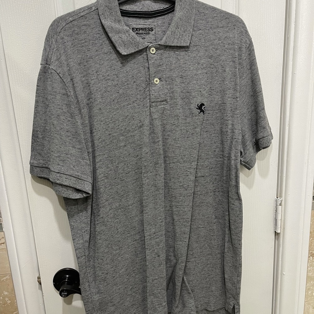 Express polo in grey color
